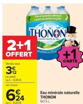 Eau minérale naturelle THONON