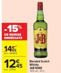 Blended Scotch Whisky J&B RARE