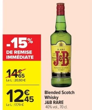 Blended Scotch Whisky J&B RARE