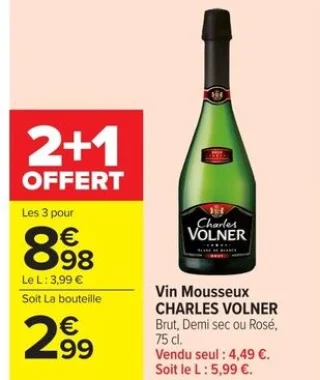 Vin Mousseux CHARLES VOLNER