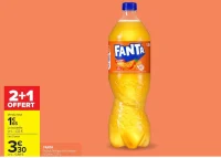 Fanta Orange, Mangue fruit dragon ou Citron, 1,25 L.