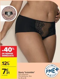 Shorty "Irrésistible" Well (Noir)