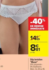 Slip brésilien "Muse" Well (Blanc)