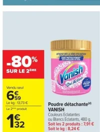 Poudre détachante Vanish