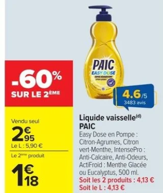 Liquide vaisselle Paic