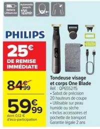 Tondeuse visage et corps One Blade PHILIPS