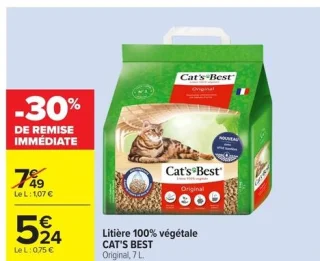 Litière 100% végétale Cat's Best Original