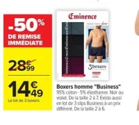 Boxers homme "Business" Eminence