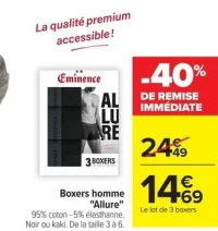 Boxers homme "Allure" Eminence