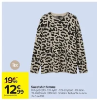 Sweatshirt femme Tex