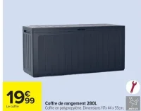 Coffre de rangement 280L