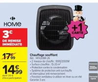 Chauffage soufflant Home HFH20BR-26