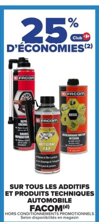 Tous les additifs et produits techniques automobile FACOM
