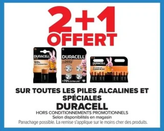 Piles alcalines et spéciales Duracell
