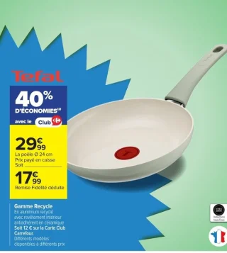 Tefal Gamme Recycle - La poêle Ø 24 cm