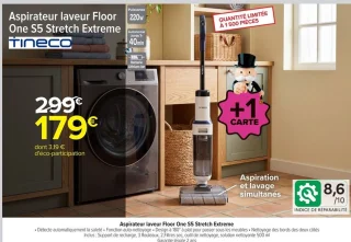 Aspirateur laveur Floor One S5 Stretch Extreme Tineco