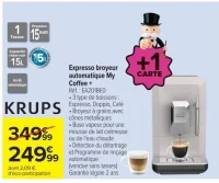 Expresso broyeur automatique My Coffee + Krups EA201BEO