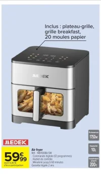 Air fryer Medek MD1008A-SW