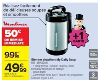 Moulinex Blender chauffant My Daily Soup LM542810