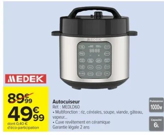 MEDEK Autocuiseur MEDLD60