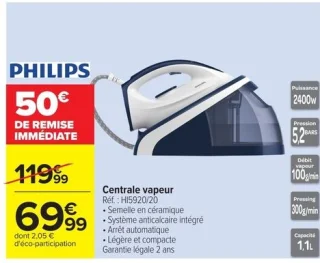 Philips Centrale vapeur HI5920/20