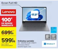 Ordinateur portable Lenovo IDEAPAD SLIM 3 17IWC11