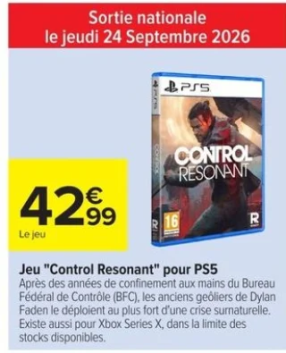Jeu "Control Resonant" pour PS5