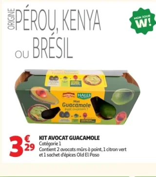 Kit avocat guacamole