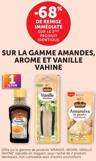 Amandes, arômes et vanille Vahiné