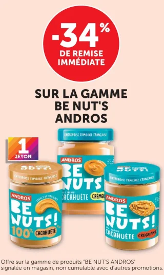Pâte à tartiner Be Nut's Andros