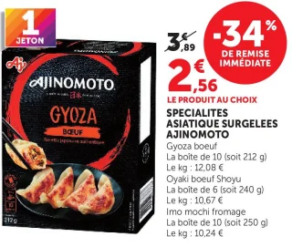 Specialites Asiatique Surgelees Ajinomoto