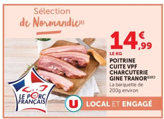 Poitrine cuite VPF Charcuterie Gine Tranor