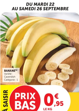 BANANE Variété : Cavendish