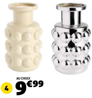VASE CÉRAMIQUE BOULES DIM. 28X16 CM