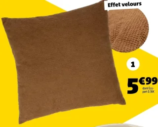 COUSSIN VELOURS DIM. 45X45 CM