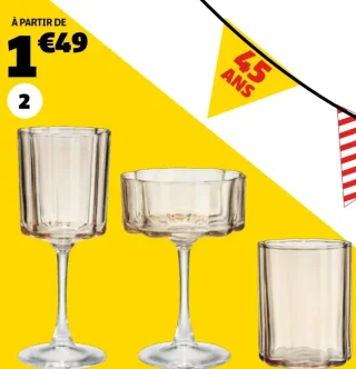 Verre haut GIFI