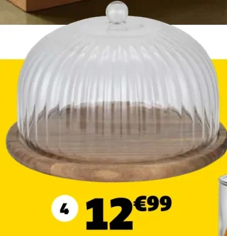 Plateau de présentation avec cloche