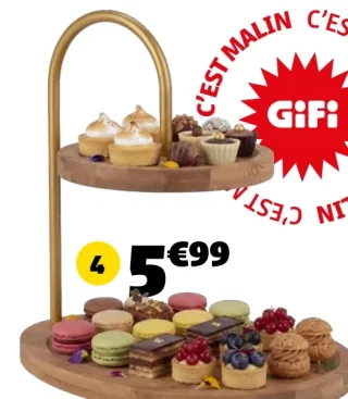 Plateau de présentation 2 niveaux GiFi