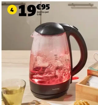 Bouilloire LED Homday