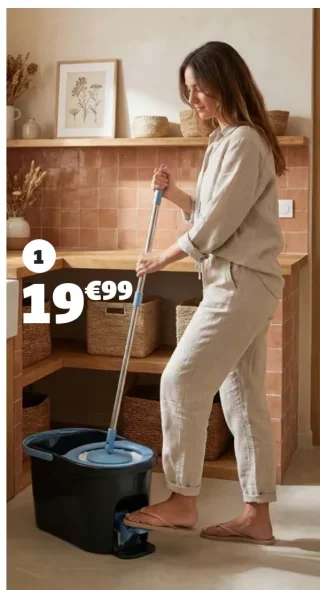 Seau essoreur à pédale 5 L