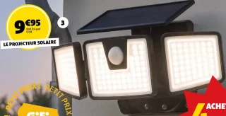 Projecteur solaire 500Lm