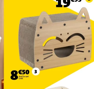 Maisonnette pour chat avec griffoir GiFi