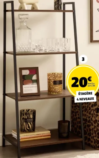 Étagère 4 niveaux Luffi
