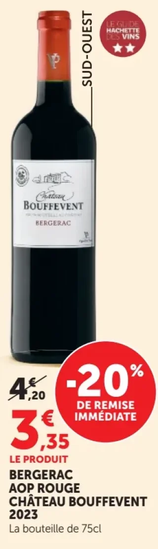 CHÂTEAU BOUFFEVENT BERGERAC AOP ROUGE 2023