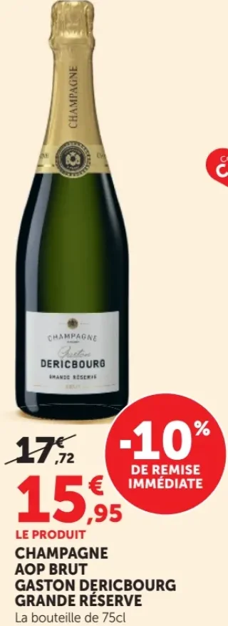 CHAMPAGNE AOP BRUT GASTON DERICBOURG GRANDE R"ESERVE