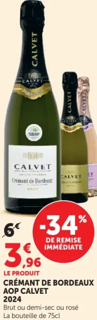 CR"EMANT DE BORDEAUX AOP CALVET 2024