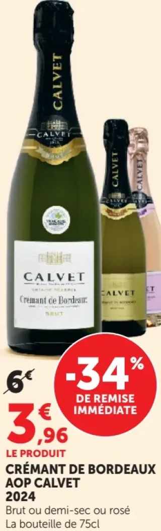 CR"EMANT DE BORDEAUX AOP CALVET 2024