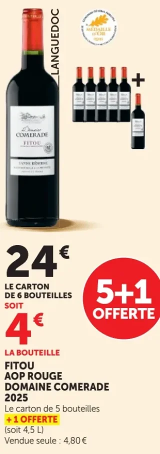 FITOU AOP ROUGE DOMAINE COMERADE