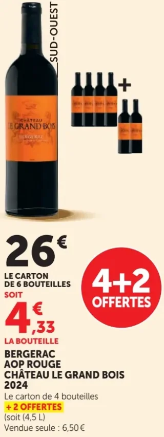 BERGERAC AOP ROUGE CHÂTEAU LE GRAND BOIS