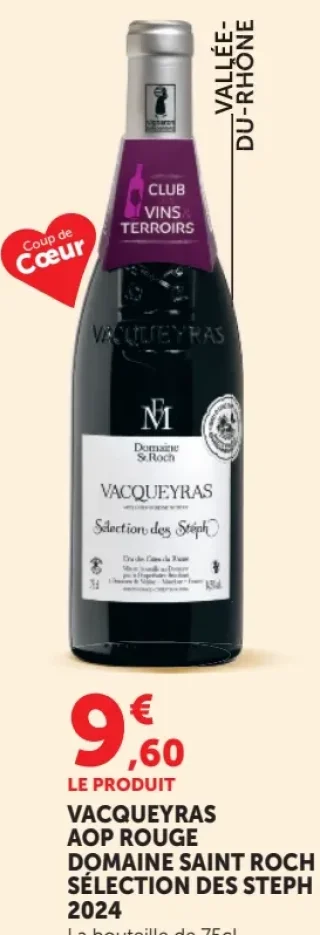 DOMAINE SAINT ROCH SÉLECTION DES STEPH 2024 VACQUEYRAS AOP ROUGE